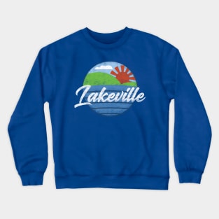 Retro Lakeville Minnesota Distressed T-Shirt Crewneck Sweatshirt